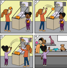 Basketball story writing pictures